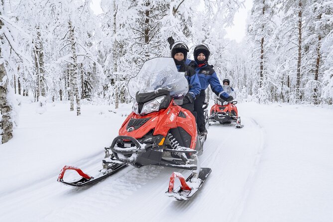 1 Hour Easy Snowmobile Safari in Levi - Sharing a snowmobile or riding in the sleigh