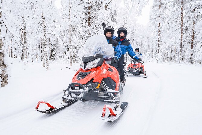 2 Hours Snowmobile Safari to the Levi Nature - Riding out from Levi into the winter quiet
