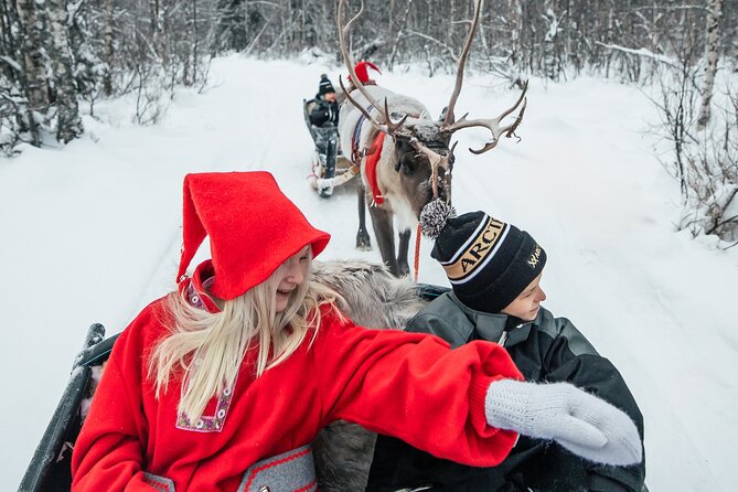 2km Sleigh Ride & Feeding Experience at Traditional Reindeer Farm - Hot drinks, cookies, and a hut by the fire