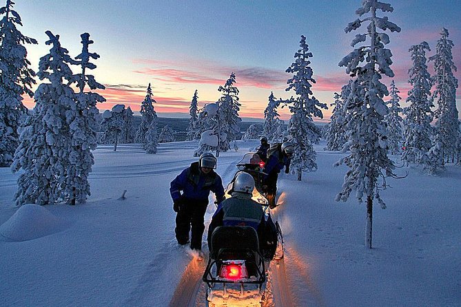 3-h Northern Light Safari by Snowmobiles From Levi - Guides, safety, and the group pace