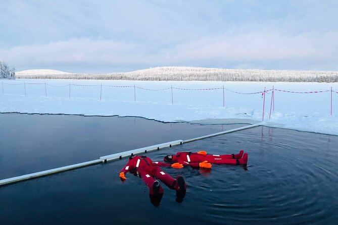 Arctic Day with Ice Fishing and Floating - A Lappish barbecue gives the day a useful pause