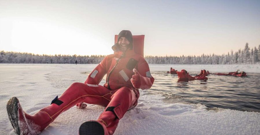 Daytime Ice Floating Rovaniemi, Frozen Lake Experience - Key points at a glance