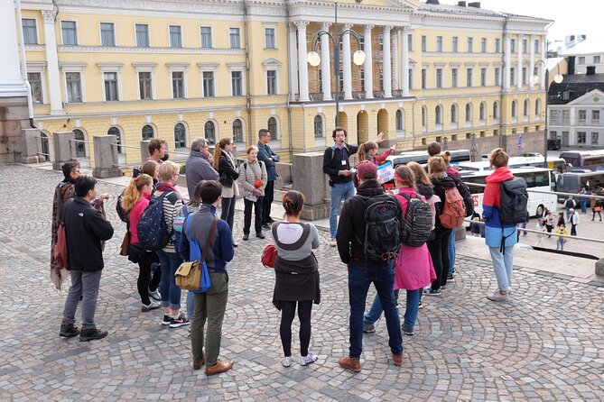 Discover Helsinki - Tip-based Tour by RED UMBRELLA - 2026 - Helsinki Cathedral is the tour’s grandest early stop