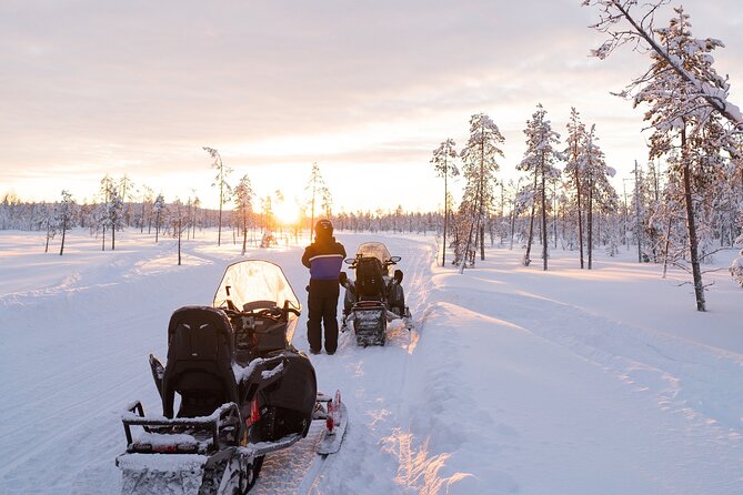 Evening Snowmobile Safari in Rovaniemi - What the scenery feels like after dark