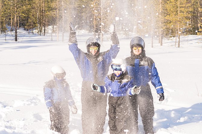 Family Snowmobile Safari from Santa Claus Village - What the mini-snowmobile session adds