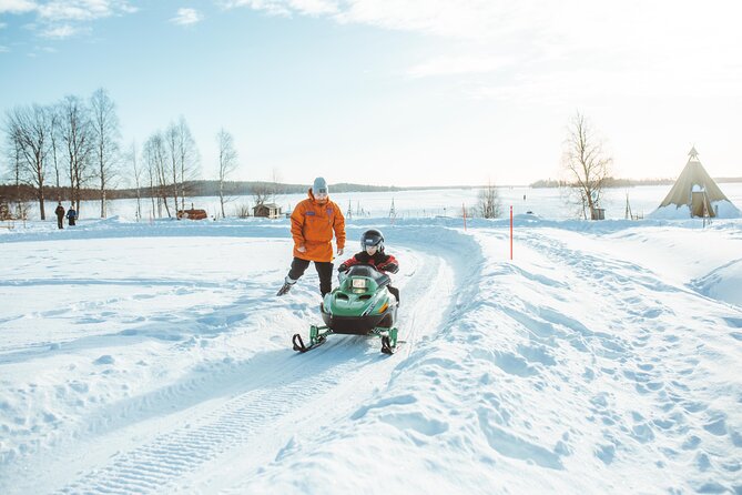 Family Snowmobiling in Rovaniemi, Apukka Resort - A proper Arctic ride, not just a photo stop
