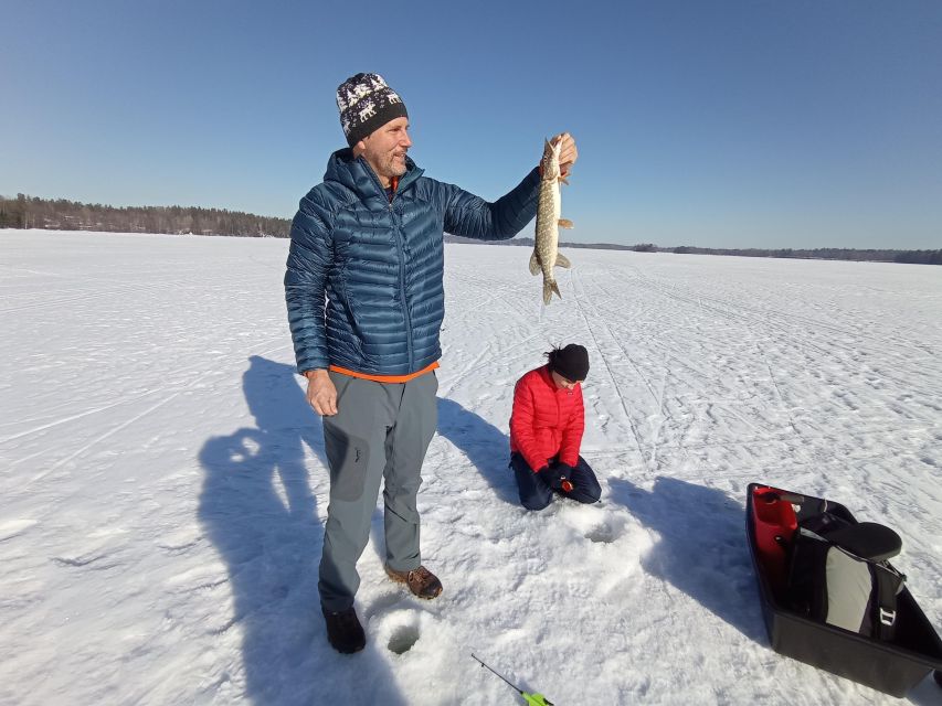 From Helsinki: Bodom Lake Ice Fishing with Food & Drinks - Who will enjoy this most