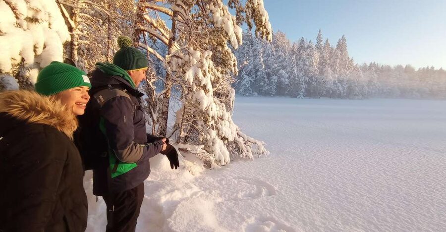 From Helsinki: Nuuksio National Park Hiking Tour with Food - Forest lessons from David