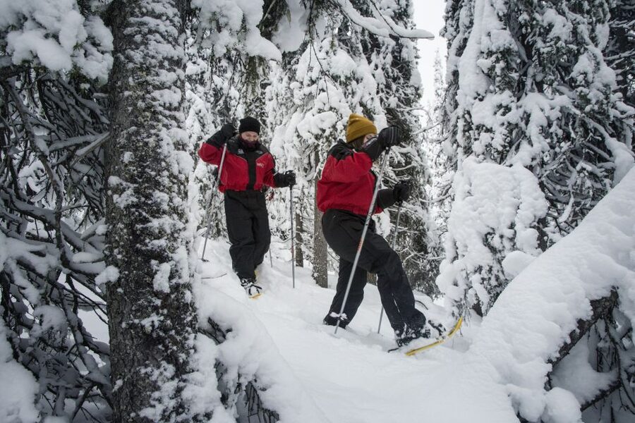 From Ruka: Snowshoeing in Oulanka National Park - Myllykoski mill and the sound of rushing water