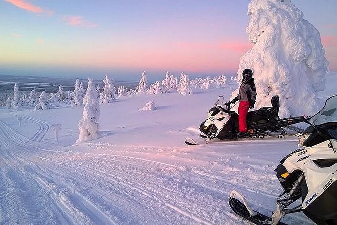 Full Day Snowmobile Safari - The campfire lunch keeps the day practical