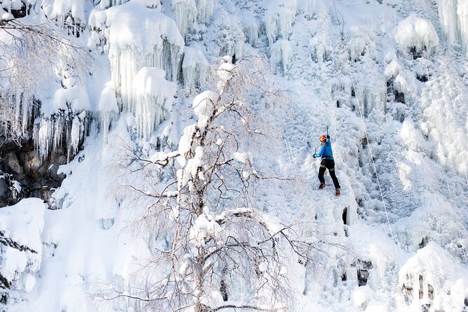 Half-Day Premium Ice Climbing in Pyhä Lapland - Learning to climb frozen ice safely