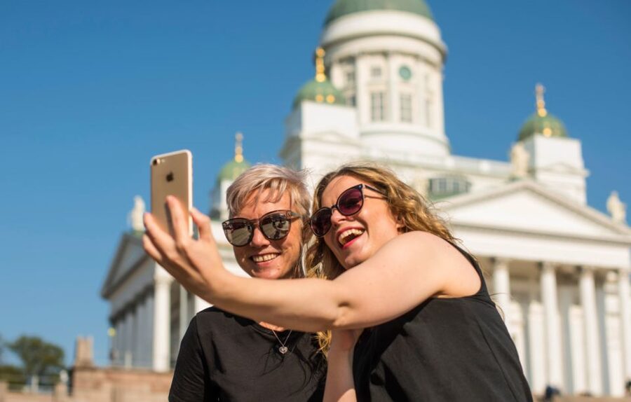Helsinki: Hop-On Hop-Off City Bus Tour - Uspenski Cathedral and the harbor front