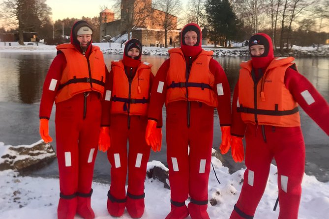 Ice-Floating Experience in Savonlinna - A castle view from lake level