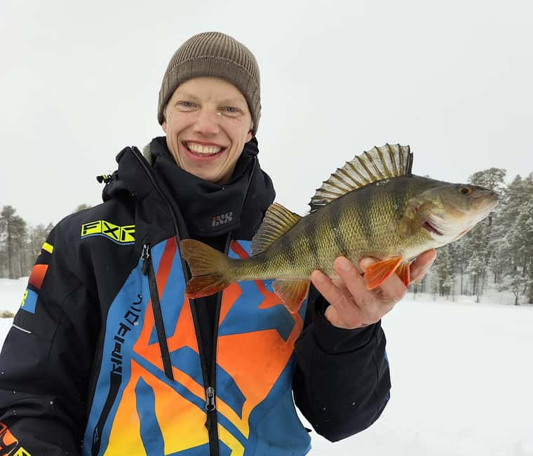 Inari: 2 hour Ice Fishing at Lake Inari - What the custom gear adds