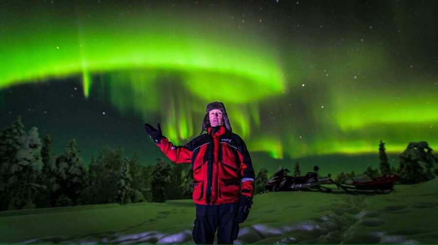Inari: Northern Lights Hunt Snowmobile Safari - The ride through Lapland’s silent woods