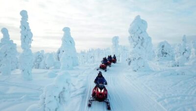 King of Ylläs: Snowmobiling to the Hill
