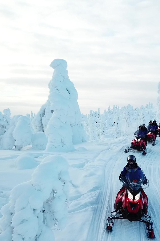 King of Ylläs: Snowmobiling to the Hill - The climb and the weather plan