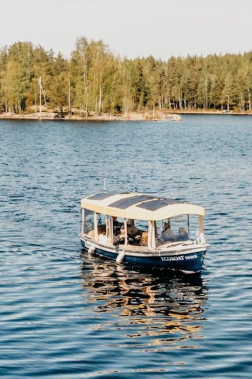 Lake Saimaa story cruise by Ecoboat in Puumala - The Ecoboat makes the experience quieter
