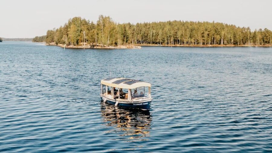Lake Saimaa story cruise by Ecoboat in Puumala - Coffee, tea, and an accordion pause