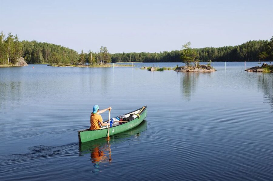 Lapland: Canoeing Trip with Reindeer and Husky Farm Tour - Meeting the reindeer and hearing about daily farm life