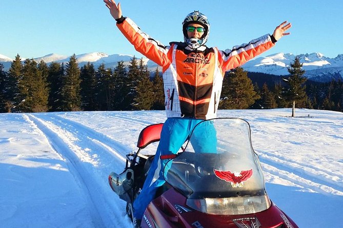 Lapland Family Snowmobile Safari from Rovaniemi - The main ride through woods and frozen scenery