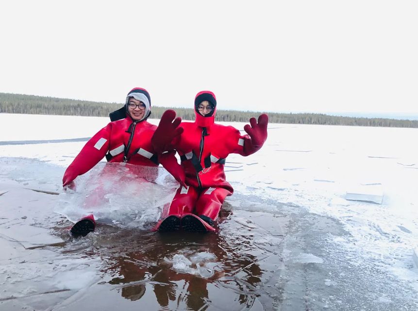 Lapland: Ice Fishing, Floating & BBQ Snow Adventure - Heading into Lapland’s frozen forest