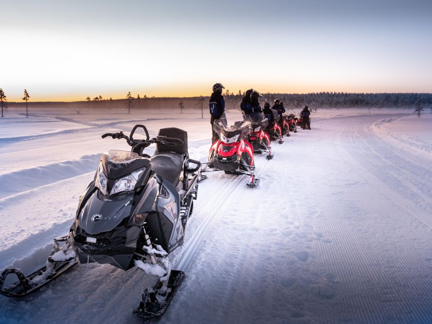 Levi: 3 Hour Snowmobile Safari Around Levi with Coffee Break - The second ride back toward Sirkka