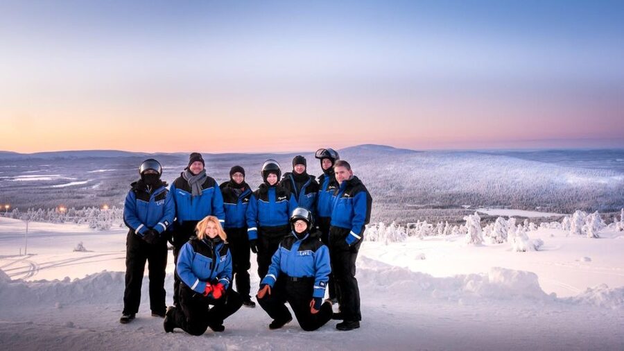 Levi: 4 Hour Snowmobile Safari to the Fells in Levi - The first 105 minutes toward the fells