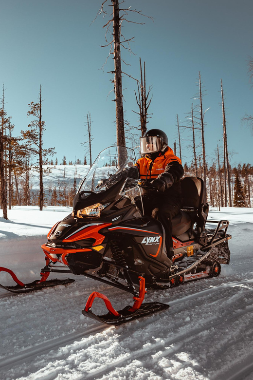 Levi: Full Day Snowmobile Safari to Wilderness - The open-fire lunch in the wilderness