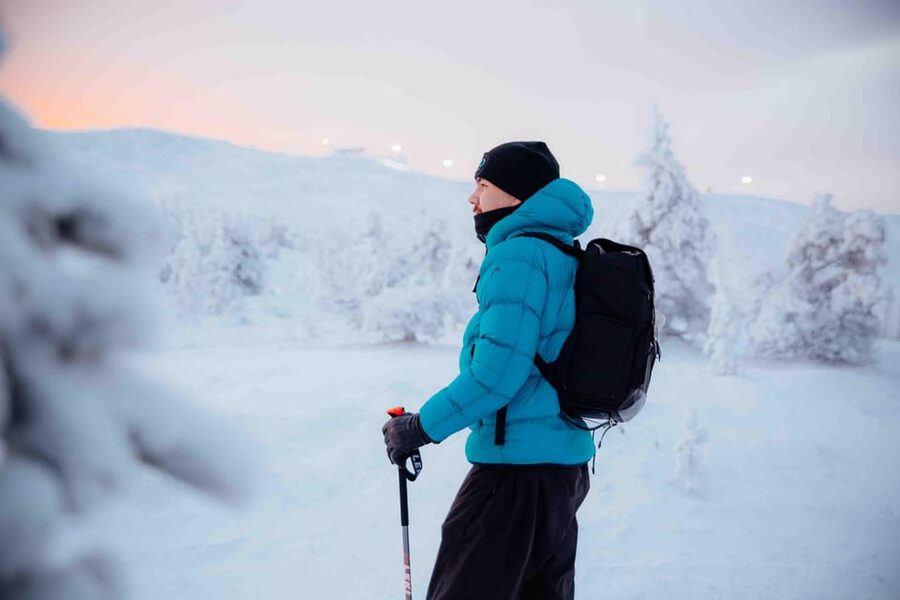 Levi: Guided Snowshoeing Adventure - Leaving Levi behind at Kelo Rental & Safaris Store