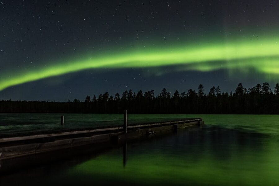 Levi: Ice Floating and Northern Lights Tour - The one-hour ride into the Arctic night