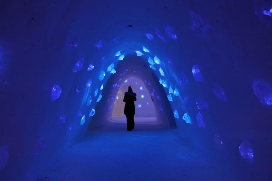 Levi: Trip to Lapland Snow Village with Entry Tickets - Entering the rooms, hotel, and chapel