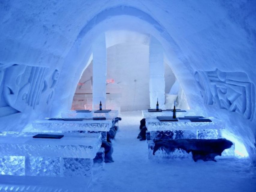 Levi: Trip to Lapland Snow Village with Entry Tickets - Ice sculptures with a new theme each year