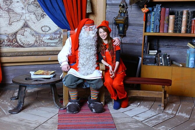 Meet Santa Claus & Santa's Reindeer Ride & Greet Huskies - Mailing postcards from Santa’s official post office