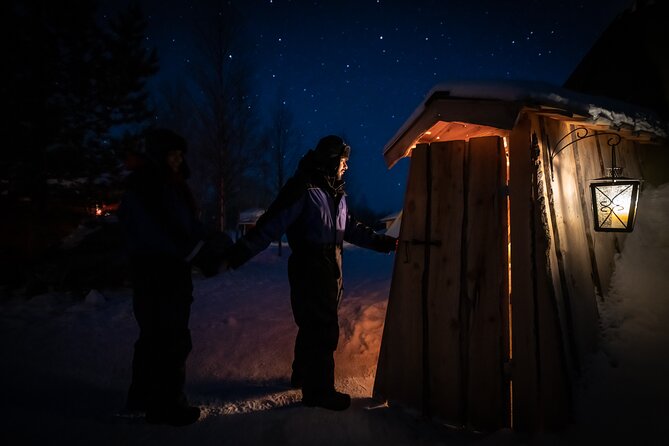 Northern lights tour to Lake Inari from Ivalo, Reindeers & Dinner - Meeting a local family on the island