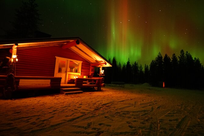 Northern Lights Trip to a Magical Place in Lapland - A dark Lapland setting instead of a city-side stop