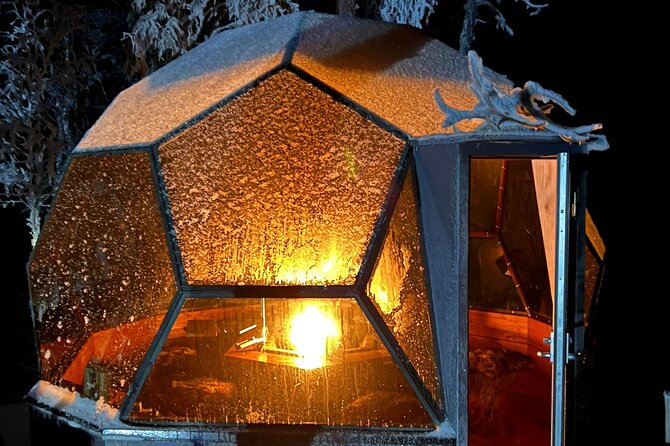 PRIVATE Glass Igloo Dinner Under Northern Lights - Pickup from any Rovaniemi address