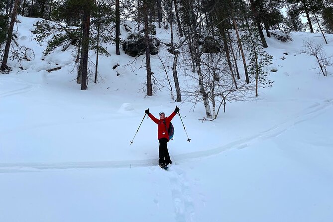 Private Snowshoeing Tour In Pyhätunturi With A Local Guide - Following tracks through Pyhä-Luosto National Park