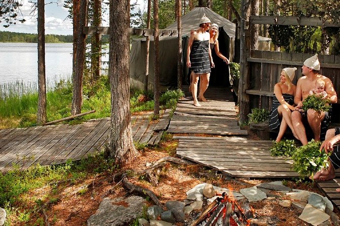 Private Traditional Lakeside Sauna with Midnight Sun - Coffee, tea, and blueberry juice