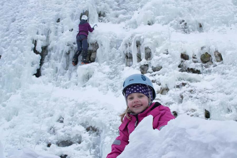 Pyhätunturi: Kid's Ice Climbing Adventure in Finnish Lapland - Tajukangas gives children a proper climbing challenge