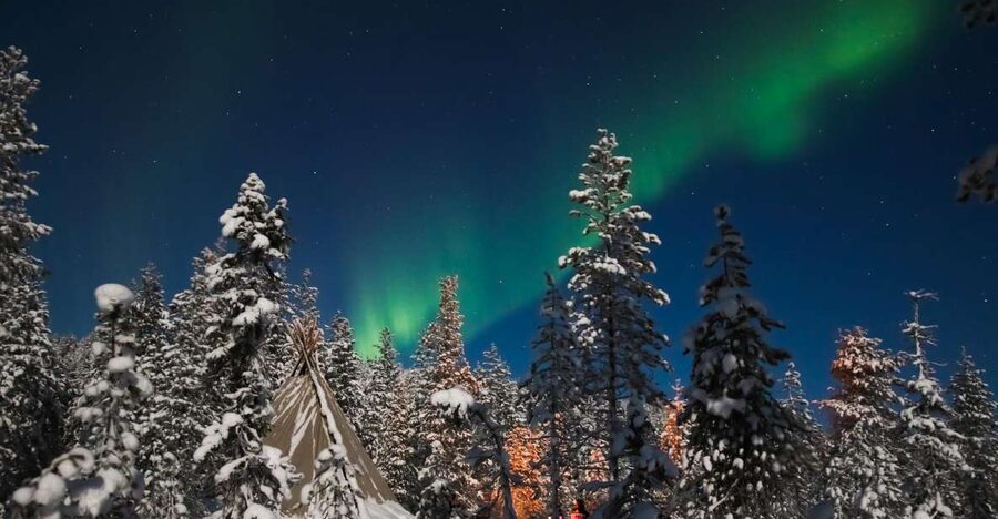 Rovaniemi: Aurora Borealis and Picnic - Guides shape the evening