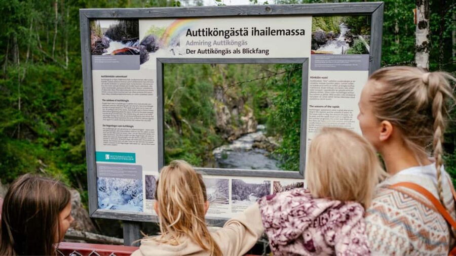 Rovaniemi: Auttiköngäs Waterfalls Hike Tour & Barbeque - The fireside barbecue is part of the experience