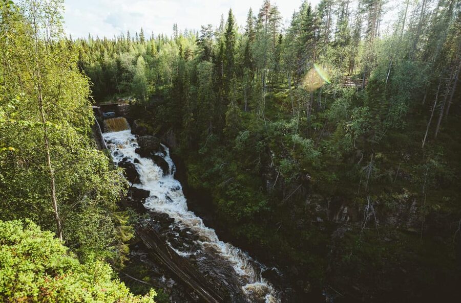 Rovaniemi: Auttiköngäs Waterfalls Hike Tour & Barbeque - A local connection adds useful context