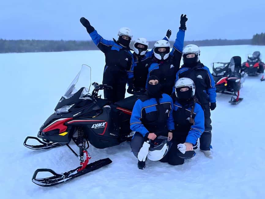 Rovaniemi: Guided Wilderness Snowmobile Safari & Barbeque - Leaving Rovaniemi for the frozen lake