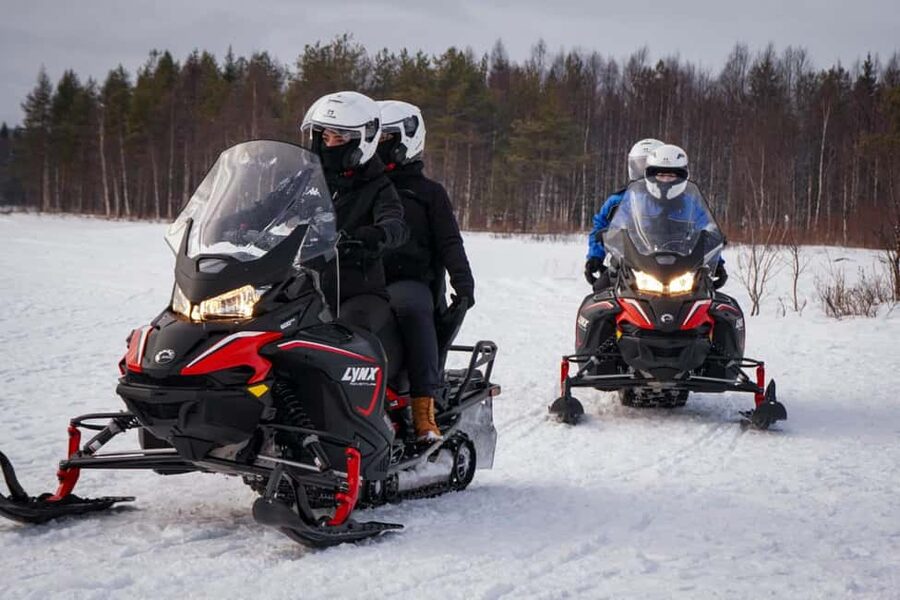 Rovaniemi: Guided Wilderness Snowmobile Safari & Barbeque - Stops for photographs and winter views