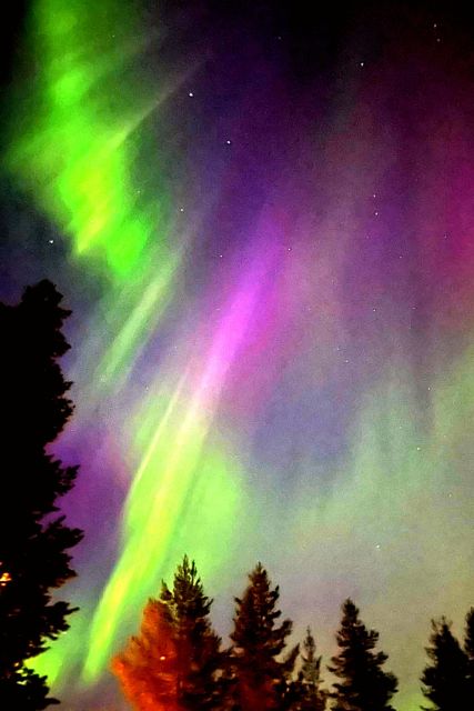 Rovaniemi Hunting Aurora at the Best Spots - Heading north from Rovaniemi after dark