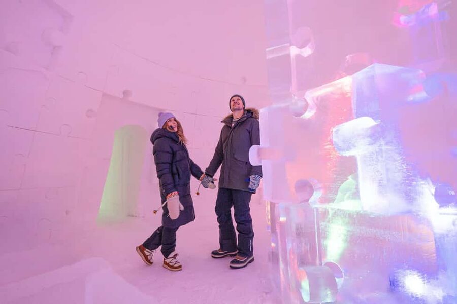 Rovaniemi: Ice sculpting experience - Free time for the Ice Bar and winter play