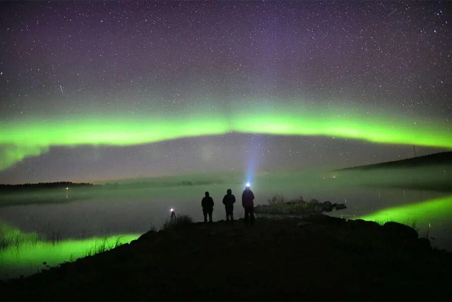 Rovaniemi: Lapland Northern Lights Tour with BBQ - From central Rovaniemi to the dark woods
