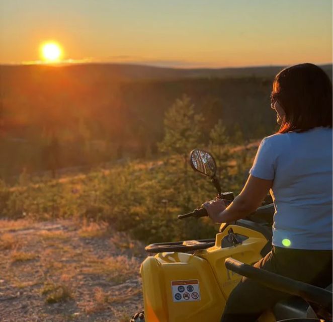 Rovaniemi: Midnight Sun, ATV Ride During The Golden Hour - One hour on the forest trail