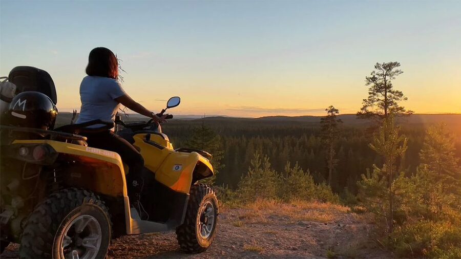 Rovaniemi: Midnight Sun, ATV Ride During The Golden Hour - Getting started with the ATV